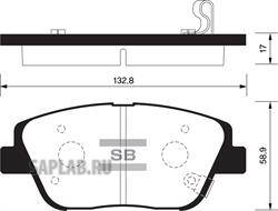 Купить SANGSIN SP1398 Колодки тормозные KIA OPTIMA 11- пер. SP1398