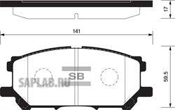 Купить SANGSIN SP1456 Колодки тормозные дисковые Lexus RX300 all 03 SP1456