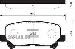Купить SANGSIN SP1461 Колодки тормозные HONDA PILOT 08-/ACURA MDX 06- задние SP1461