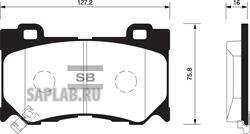 Купить SANGSIN SP1471 Колодки тормозные дисковые Infiniti G37 08/M37/M56 11, Nissan 370Z 09-11 SP1471