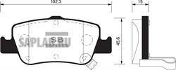 Купить SANGSIN SP1501 Колодки тормозные TOYOTA AURIS 1.33-2.2 07- (Великобритания) задние SP1501