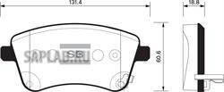 Купить SANGSIN SP1515 Колодки тормозные KIA VENGA 10- передние SP1515