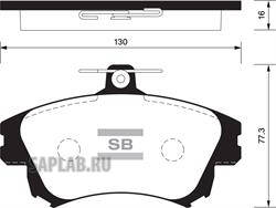 Купить SANGSIN SP1530 Колодки тормозные дисковые Volvo S40/V40 1.6i-1.9Di 97-03 SP1530