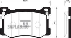 Купить SANGSIN SP1547 Колодки тормозные дисковые Hyundai Equus 3.8 11 SP1547