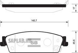 Купить SANGSIN SP1563 Колодки тормозные CADILLAC ESCALADE/CHEVROLET TAHOE 06- задние SP1563