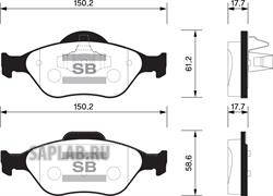 Купить SANGSIN SP1565 Колодки тормозные FORD FIESTA 9501/01/FUSION 01 передние SP1565