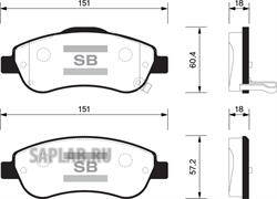 Купить SANGSIN SP1567 Колодки тормозные HONDA CR-V III 07- передние SP1567