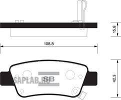 Купить SANGSIN SP1568 Колодки тормозные HONDA CR-V III 07- задние SP1568
