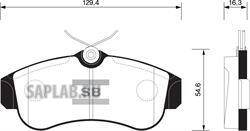 Купить SANGSIN SP1581 Колодки тормозные NISSAN ALMERA 00/PRIMERA 9303 передние SP1581
