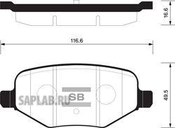 Купить SANGSIN SP1621 Колодки тормозные дисковые Ford Explorer 11 SP1621