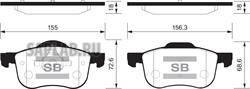 Купить SANGSIN SP2122 Колодки передние VOLVO S60/S80 SP2122