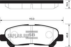 Купить SANGSIN SP2136 Колодки тормозные TOYOTA HIGHLANDER 07- зад. SP2136