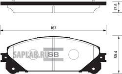 Купить SANGSIN SP2137 Колодки передние TOYOTA RAV4 IV 2015- SP2137