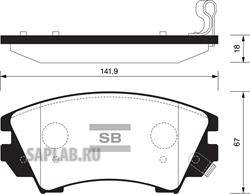 Купить SANGSIN SP2175 Колодки тормозные OPEL INSIGNIA 08-/ZAFIRA 11-/SAAB 9-5 10- R17 передние SP2175