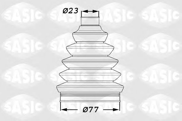 Купить SASIC 1900008 Пыльник ШРУСа внешний CITROEN C2, C3, PEUGEOT 206, 207, 208, PARTNER TEPEE 1900008