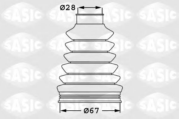 Купить SASIC 1906023 Пыльник ШРУСа внутр SKODA OCTAVIA (1Z), VW PASSAT (3C_, 36_) 1906023