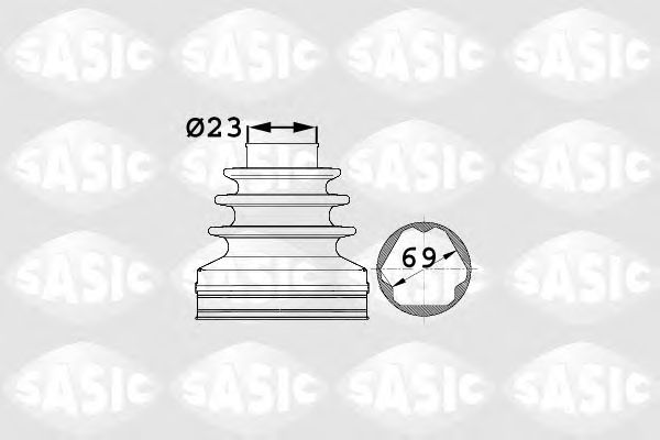 Купить SASIC 1906024 Пыльник ШРУСа внутр VW PASSAT (3C2) 1.6FSI, 1.8TSI, 2.0FSI АКПП 1906024