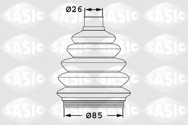 Купить SASIC 1906038 Пыльник ШРУСа внешний SKODA OCTAVIA (1U), VW PASSAT (3C) 1906038