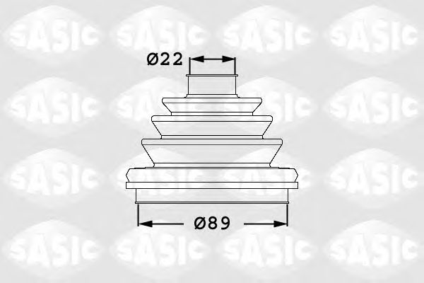 Купить SASIC 1906047 Пыльник ШРУСа внешний VW PASSAT (3B) 1.9TDI, 2.5TDI 1906047