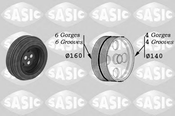 Купить SASIC 2150028 Шкив коленвала CITROEN JUMPER 06- 2.2HDi 2150028