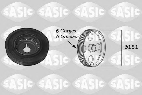 Купить SASIC 2154011 Шкив коленвала RENAULT DUSTER, LOGAN, SANDERO 2154011
