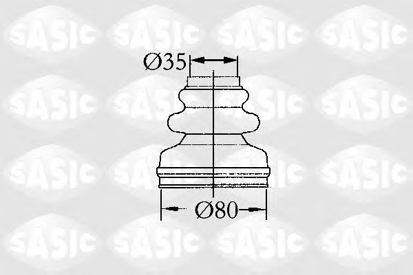 Купить SASIC 2873813 Пыльник ШРУСа внутренний CITROEN C4 2873813