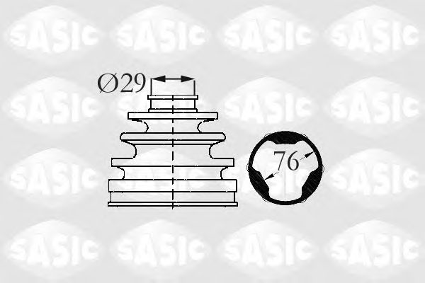 Купить SASIC 2873883 Пыльник ШРУСа внутренний CITROEN C4, PEUGEOT 307 2873883