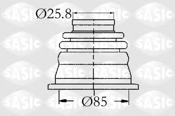 Купить SASIC 4003408 Пыльник ШРУСа внутр левый RENAULT KANGOO 4003408