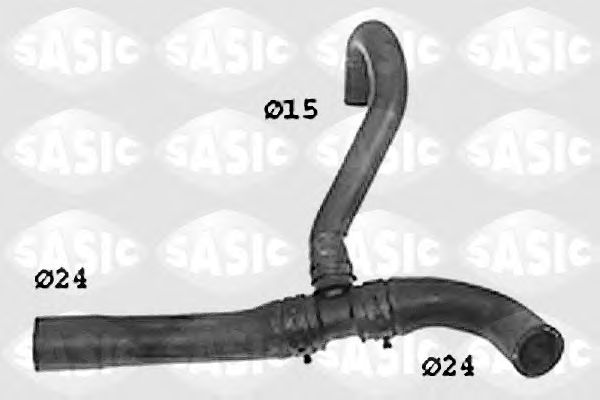 Купить SASIC SWH6782 Шланг радиатора верхний AUDI A4 (B5), VW PASSAT (3B2) 1.9TDI SWH6782
