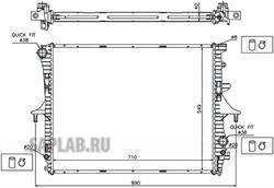 Купить SAT AD0007 Радиатор AUDI Q7 06-VW TOUAREGPORSCHE CAYENNE 02-10 AD0007