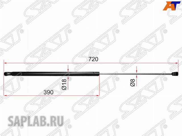 Купить SAT ST5344006060 Амортизатор капота 5344006052 5345006042