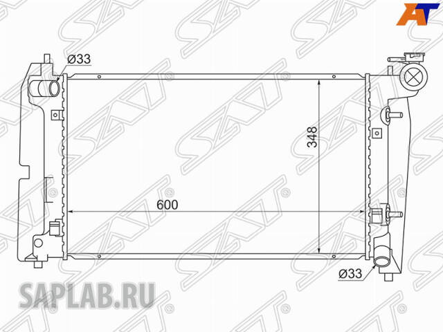 Купить SAT TY0001-120 Радиатор TOYOTA COROLLA FIELDER 00-VOLTZRUNXALLEXSPACIOWILL VSVi MATRIXVERSO 04- TY0001-120