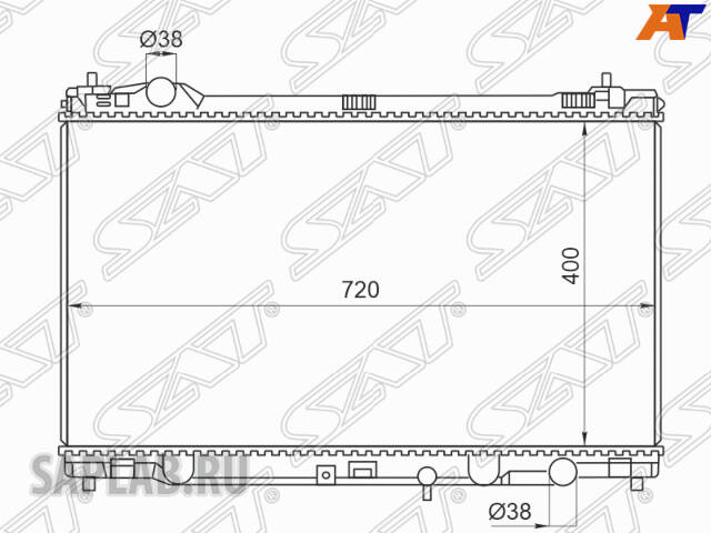 Купить SAT TY0023 TY0023 Радиатор LEXUS IS250 4GRFSE 13-