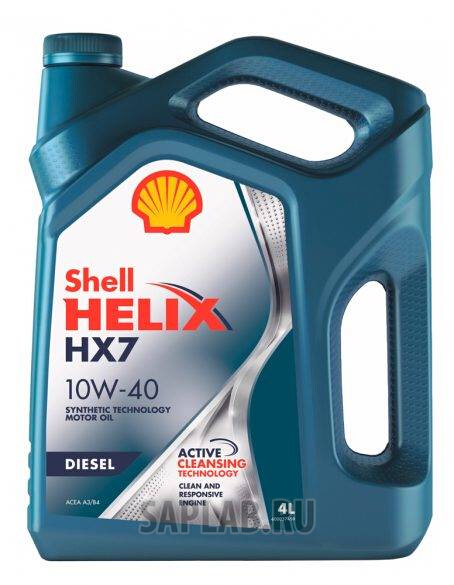 Купить SHELL 550046373 Масло моторное HX7 DIESEL 10W40 4Л