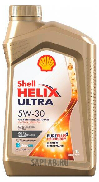 Купить SHELL 550046383 Масло моторное Shell Helix Ultra Extra 5W30 синтетическое 1L
