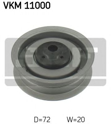Купить SKF VKM11000 Ролик натяжной ремня ГРМ Audi. VW 1.3/1.6/1.8/2.0 83>