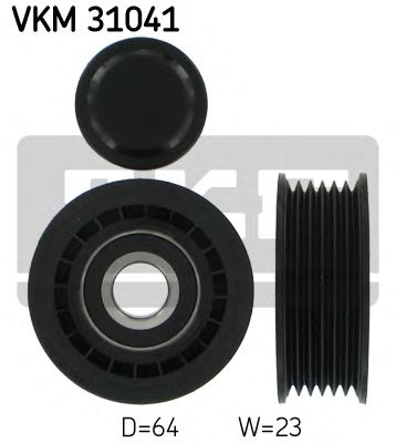 Купить SKF VKM31041 Ролик промежуточный поликлинового ремня Audi A4/A6/A8 2.5TD V6 24V AFB/AKN 97> / MERCEDES W203 / CHRYSLER 300C / JEEP GRANDCHEROKEE II