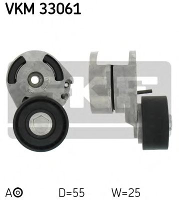 Купить SKF VKM33061 Ролик натяжной поликлинового ремня Citroen. Peugeot 1.4HDI-1.6HDI 01>