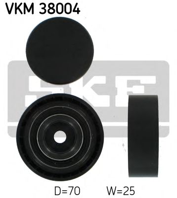 Купить SKF VKM38004 Ролик промежуточный поликлинового ремня BMW 316,318,320,323,325,328,M3 (E36), 320,323,325,328,330 (E46),518,520,525 (E34), 520,523,528,530 (E39), 520,525,530 (E60), 520,525,530 (E61), 7