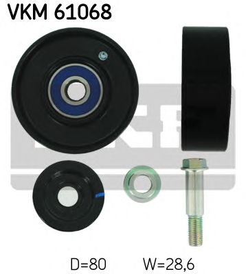 Купить SKF VKM61068 Ролик промежуточный поликлинового ремня TOYOTA Land Cruiser Prado II (J120)