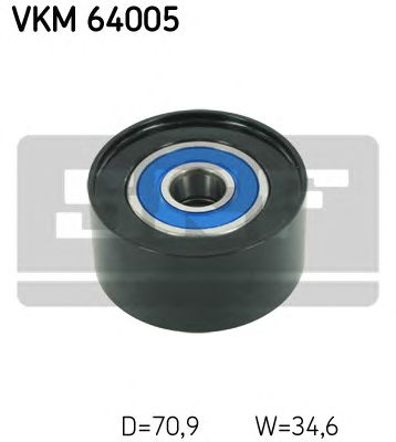 Купить SKF VKM64005 Ролик приводного ремня MAZDA 6 2.0Di 05> с А/С 35x71