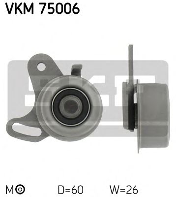 Купить SKF VKM75006 Ролик натяжной ремня ГРМ Hyundai Lantra 1.3-1.5 94>