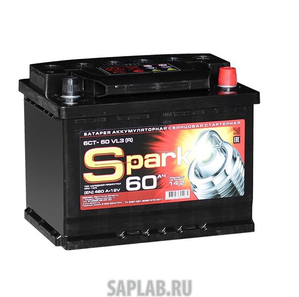 Купить SPARK SPA60ЗR Аккумулятор легковой 