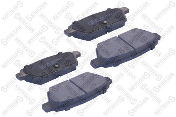 Купить STELLOX 000057BSX колодки дисковые задние! с антискр. пласт.\ FAW Besturn X80 18>, Mazda 6 2.0-2.3 02>
