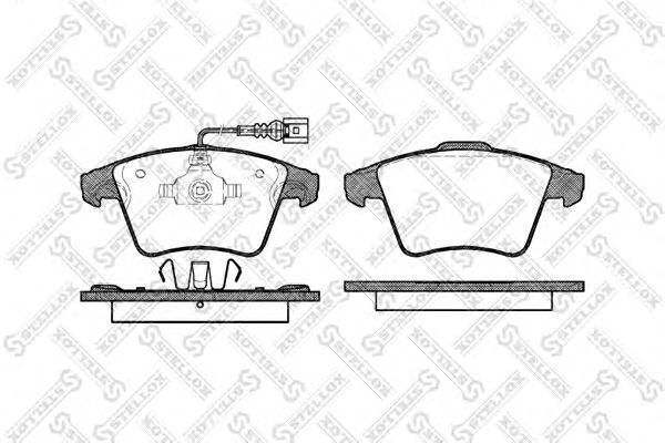 Купить STELLOX 001085BSX 1045 11 !колодки дисковые п.\ VW T5/Multivan 2.0/3.2/1.9TDi/2.5TDi 03> диски 16'