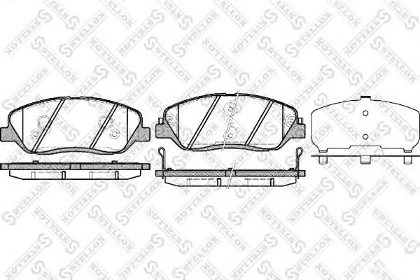 Купить STELLOX 001092BSX 1226 02 [581014DU00] !колодки дисковые п.\ Hyundai Santa Fe 2.2CRDi/2.7