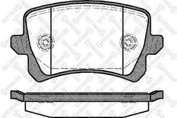 Купить STELLOX 002001SX колодки дисковые з.!\ HAVAL M6, F7, F7X, VW Tiguan 1.4TFSi/2.0TDi/2.0TFSi 07>