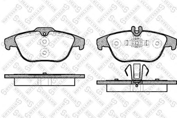 Купить STELLOX 002004SX 1305 00=FDB1980 [0054200720] !колодки дисковые з.\ MB W204 1.8-3.5 07>