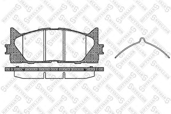 Купить STELLOX 002007SX D2270-01 [0446533450] !колодки дисковые п.\ Toyota Camry ACV 40/45 06>