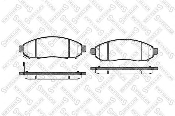 Купить STELLOX 002014SX FDB1997 [41060EB326] !колодки дисковые п.\ Nissan Pathfinder 2.5DCi 4WD 05>